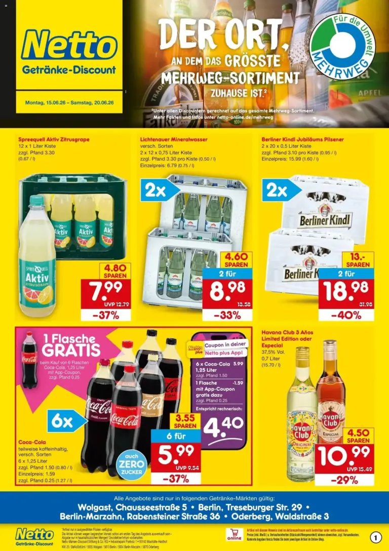 Netto Marken-Discount Prospekt Berlin ab 15.06.2026