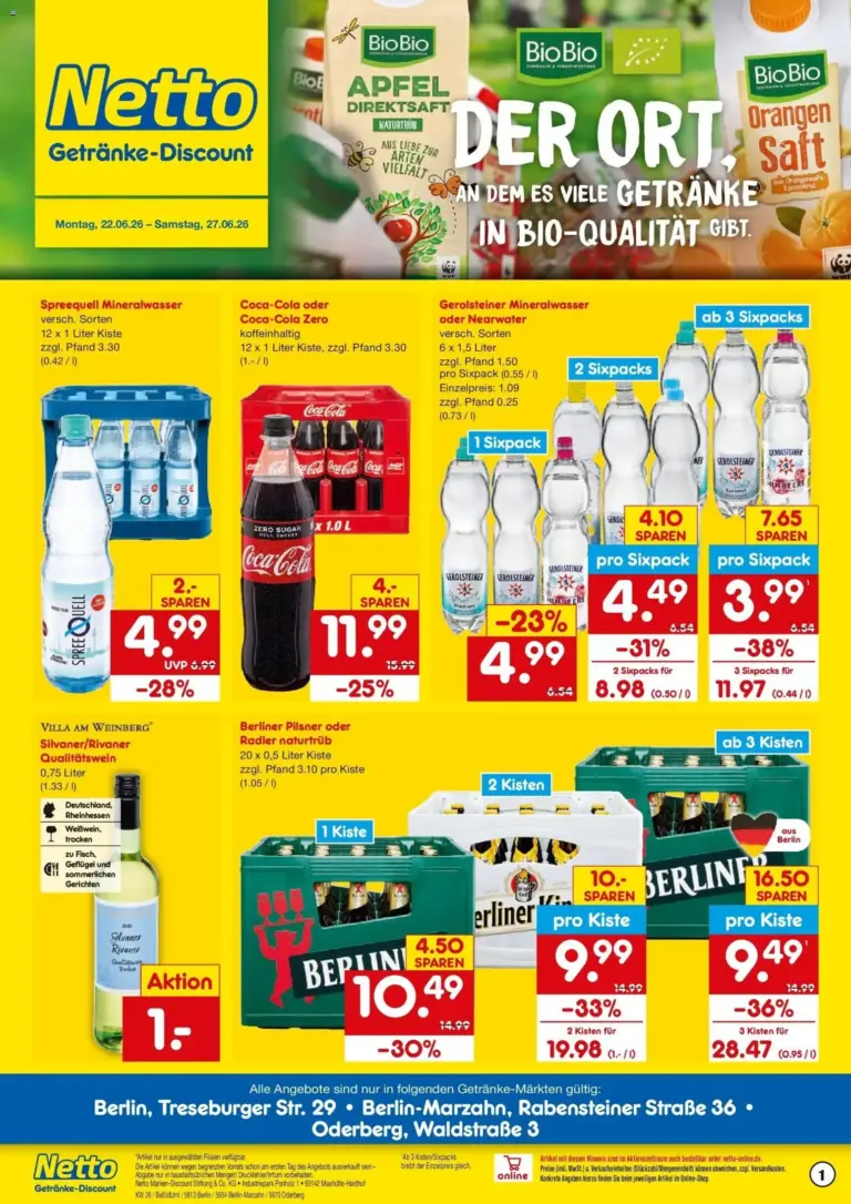 Netto Marken-Discount Prospekt Berlin ab 21.06.2026