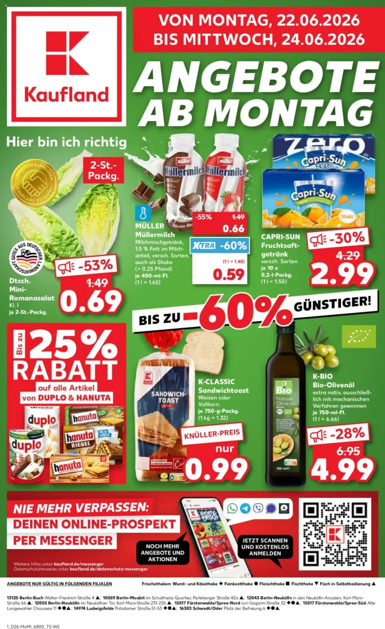Prospekt Kaufland ab 22.06.2026