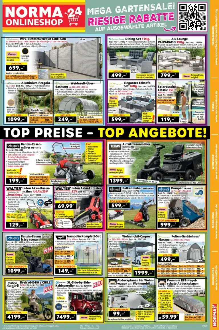 Norma Onlineshop ab 29.06.2026