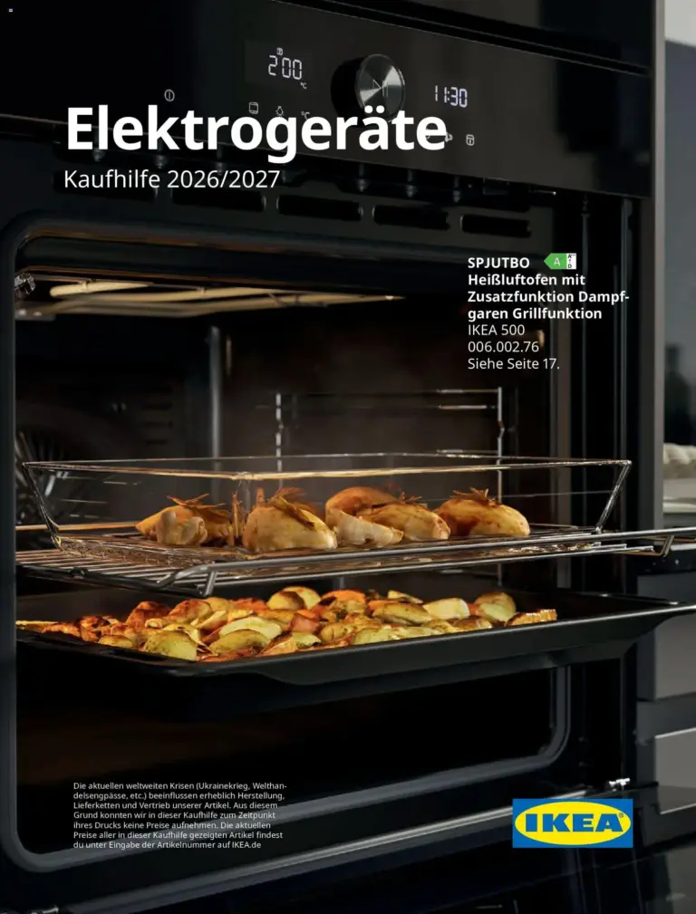 Ikea Elektrogeräte ab 19.06.2026
