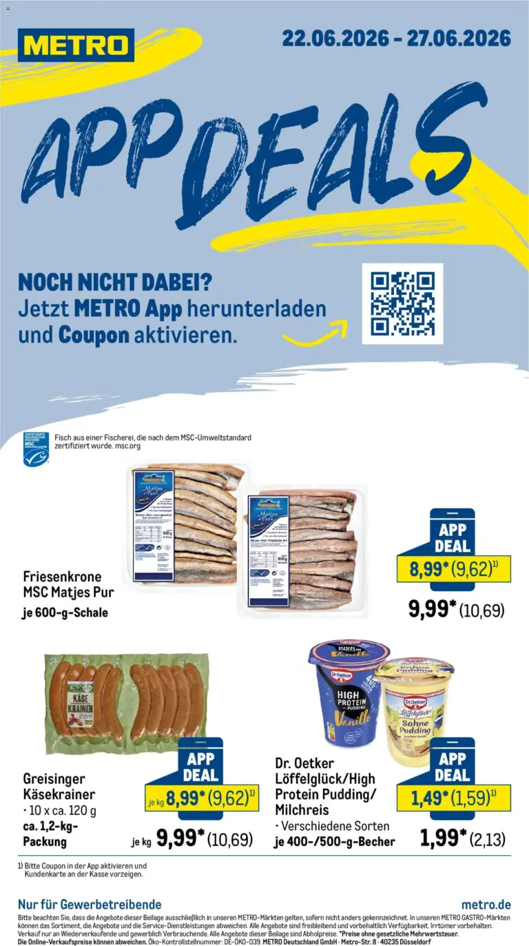 Metro App Deals ab 22.06.2026