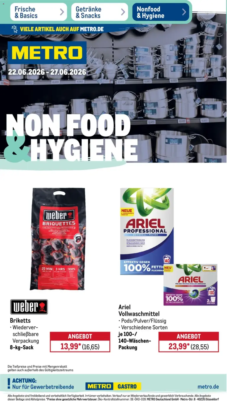 Metro Non Food & Hygiene ab 22.06.2026