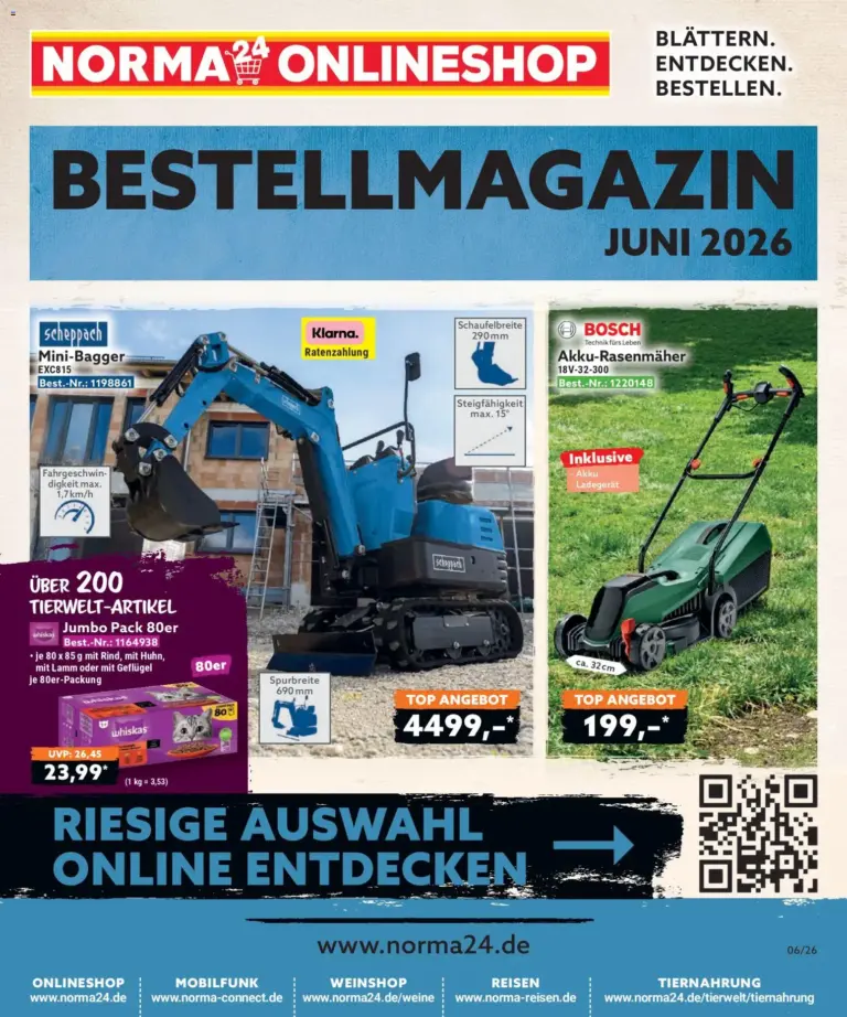 Norma Bestellmagazin Juni 2026 ab 01.06.2026