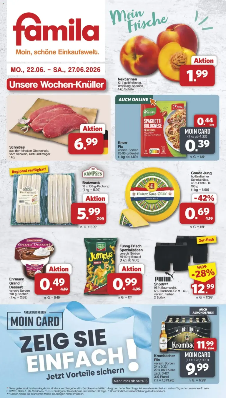 Famila Nordwest Prospekt ab 22.06.2026
