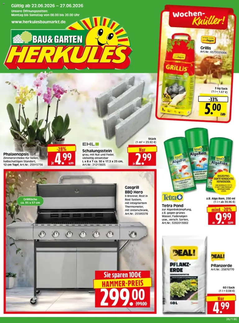 HERKULES Bau & Garten ab 22.06.2026