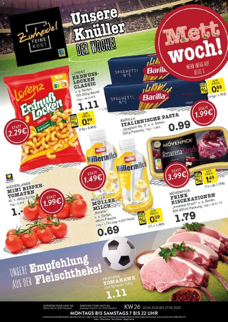 Edeka Zurheide Prospekt ab 22.06.2026