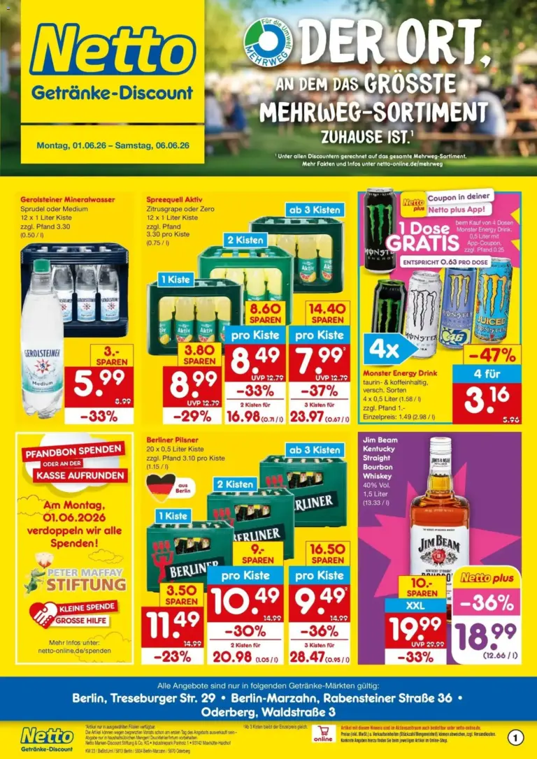 Netto Marken-Discount Prospekt Berlin ab 01.06.2026