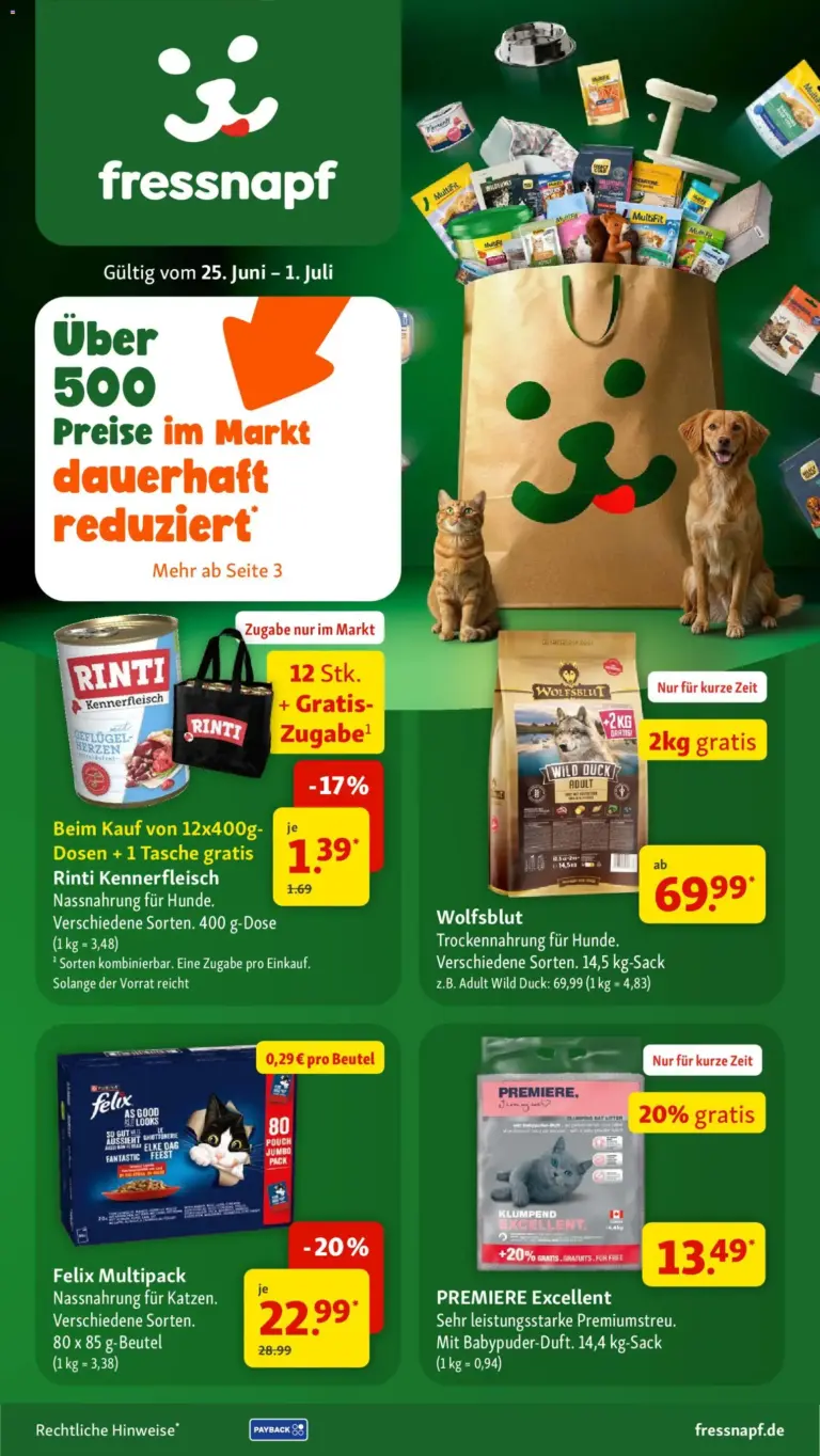 Fressnapf Prospekt ab 25.06.2026