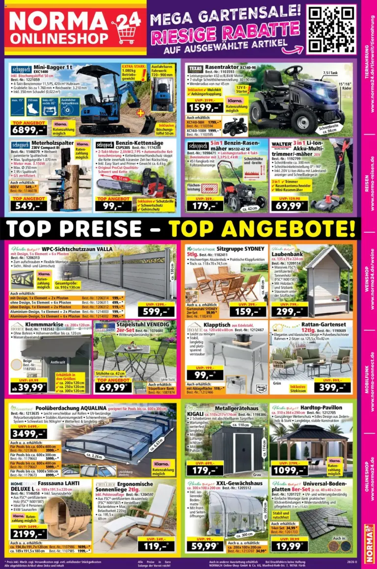 Norma Onlineshop ab 06.07.2026