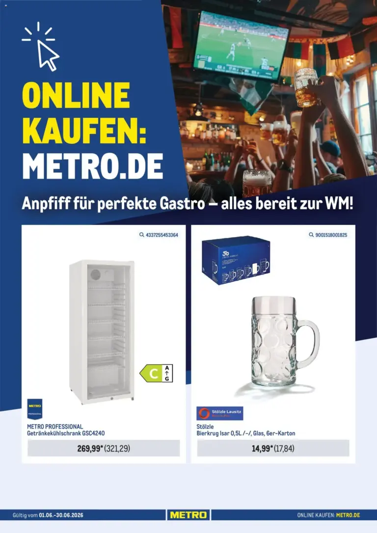 Metro Alles für die WM Vorbereitung ab 02.06.2026