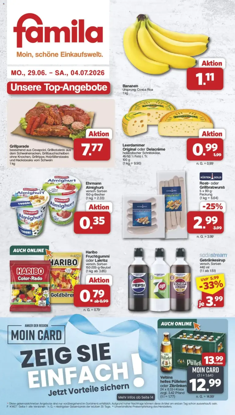 Famila Nordwest Prospekt ab 29.06.2026