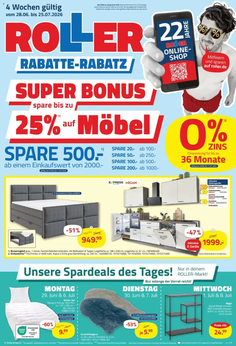 Roller Prospekt ab 28.06.2026