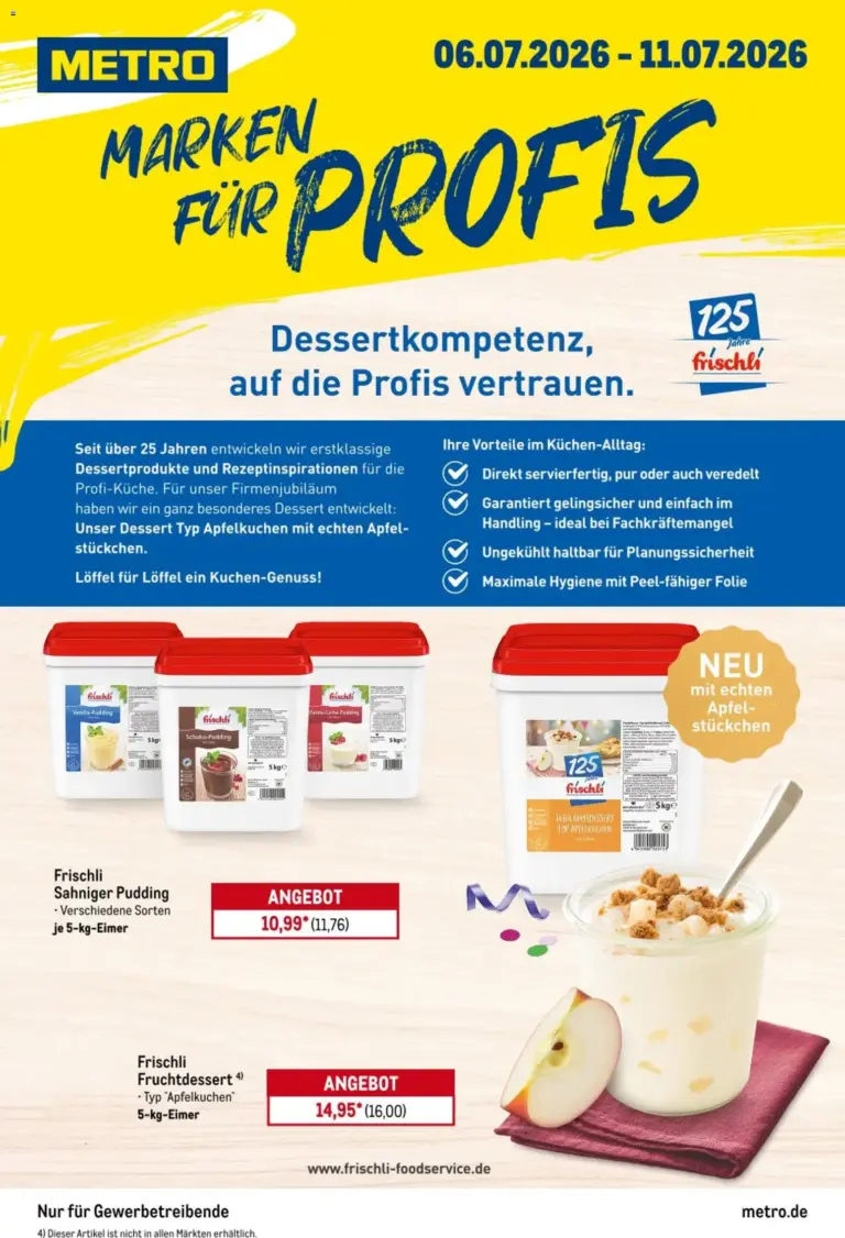 Metro Marken für Profis ab 06.07.2026