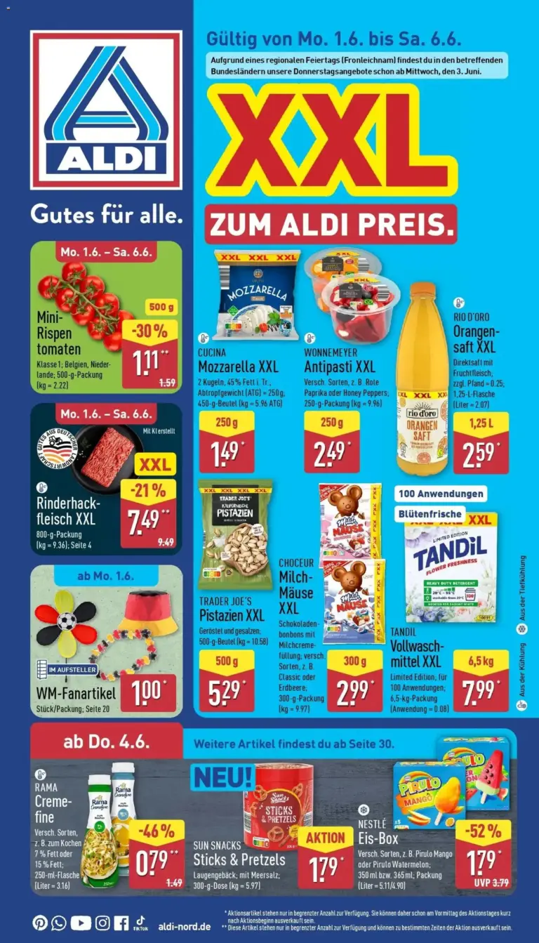 Aldi Wochenangebote ab 01.06.2026