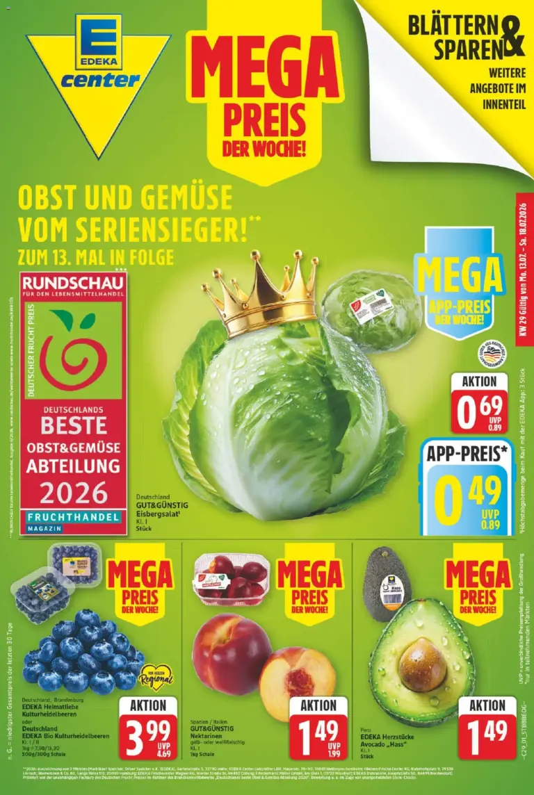 E center Prospekt ab 13.07.2026