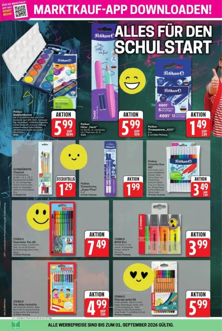 Marktkauf Schulstart 2026 ab 09.07.2026