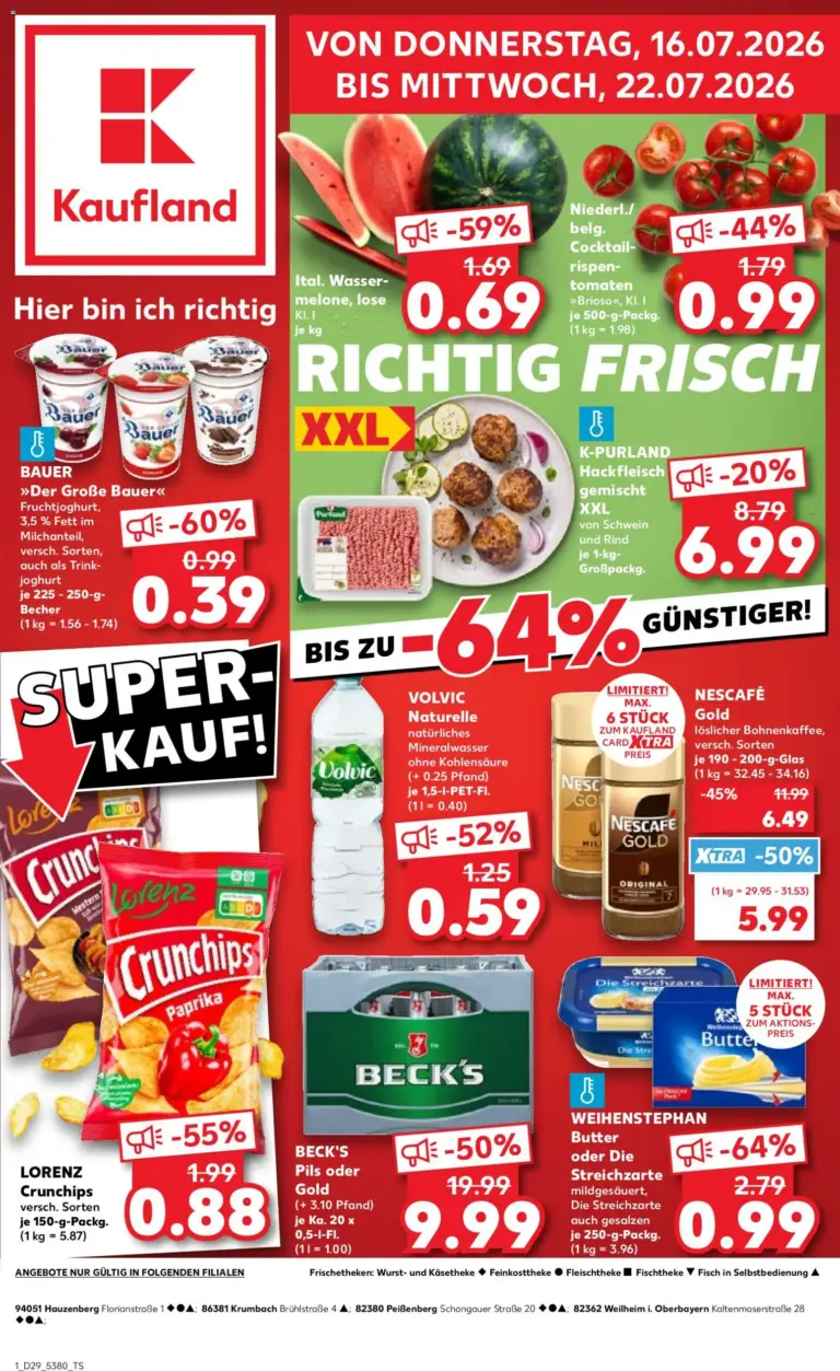 Prospekt Kaufland ab 16.07.2026