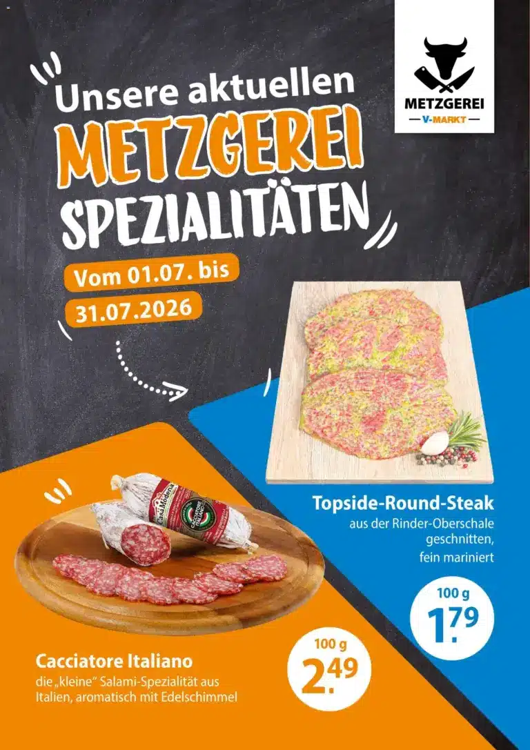 V-Markt Metzgereiangebote Juli ab 01.07.2026