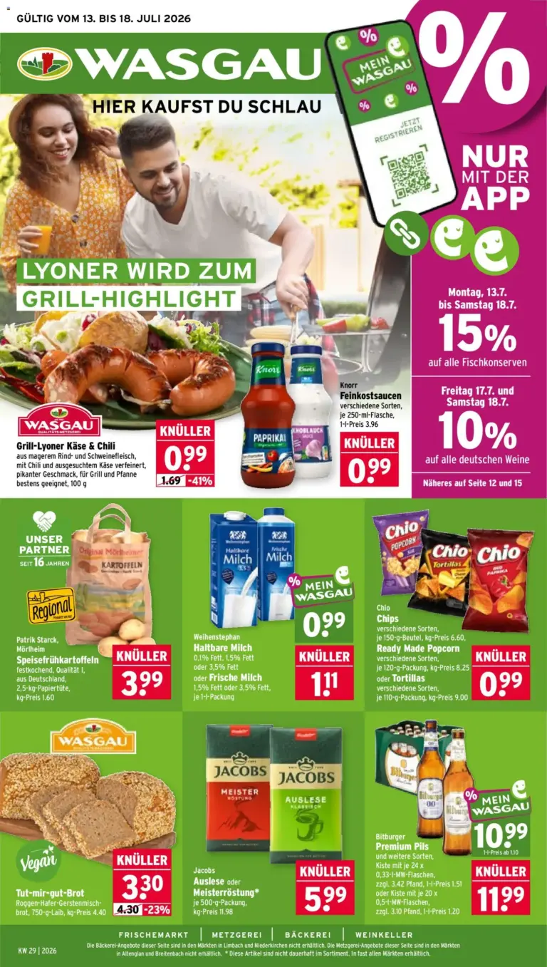 Wasgau Prospekt ab 13.07.2026