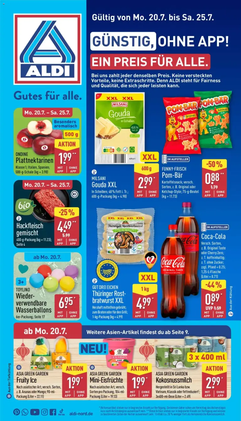 Aldi Prospekt ab 20.07.2026