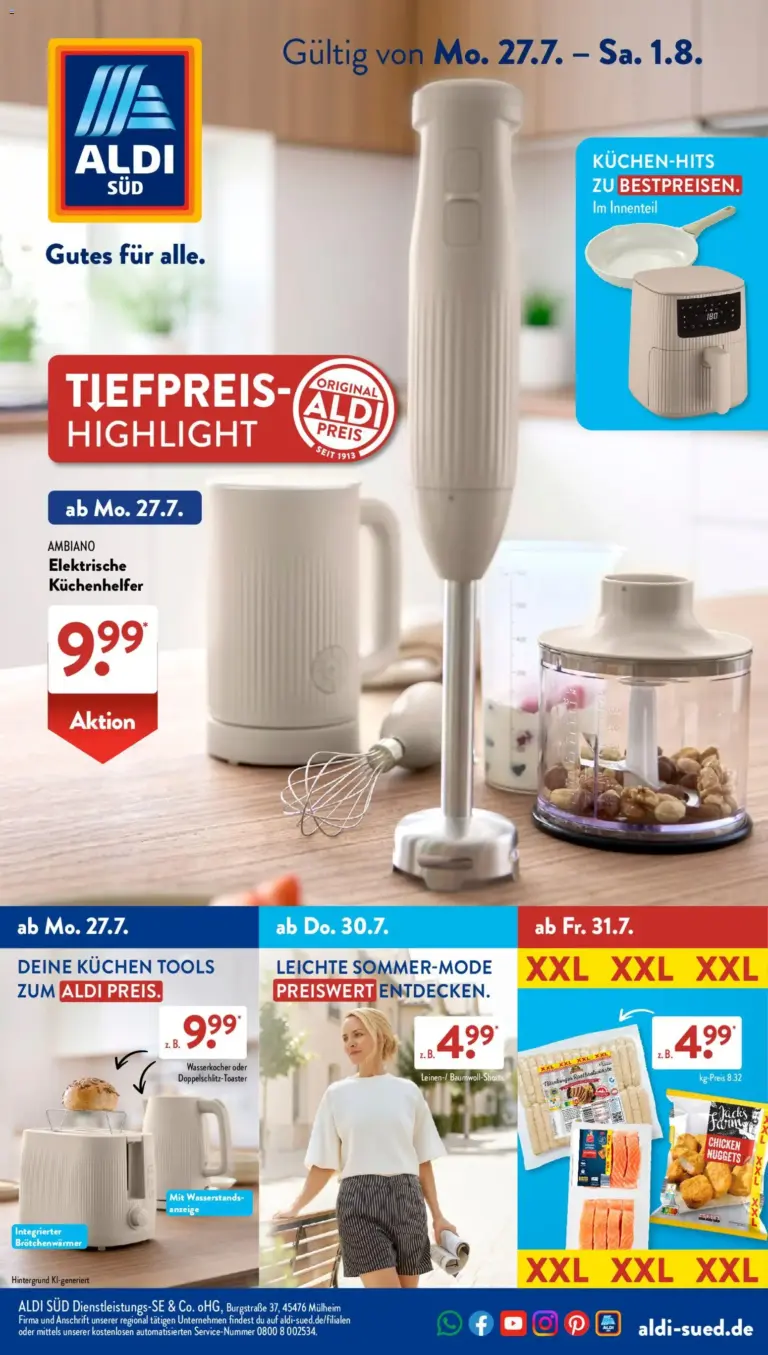 Aldi Süd Prospekt ab 27.07.2026