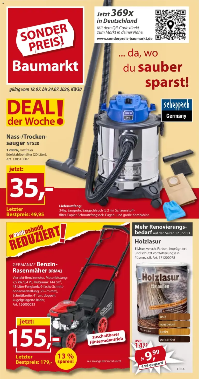 Sonderpreis Baumarkt Prospekt ab 18.07.2026