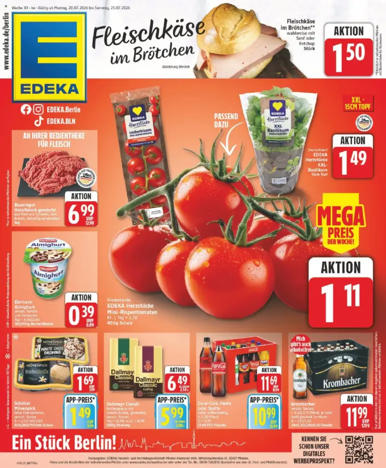 Edeka Prospekt ab 20.07.2026