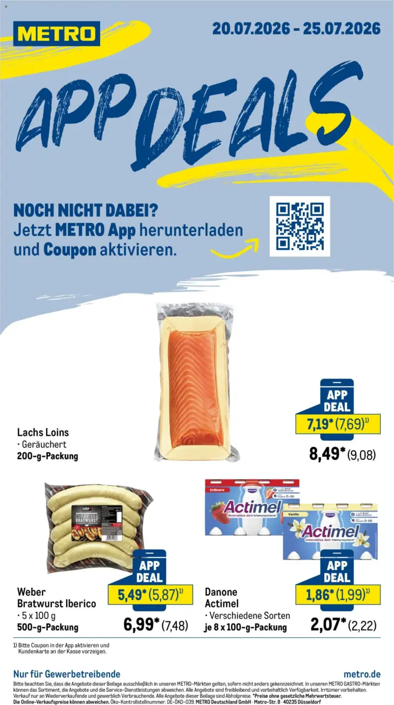 Metro App Deals ab 20.07.2026