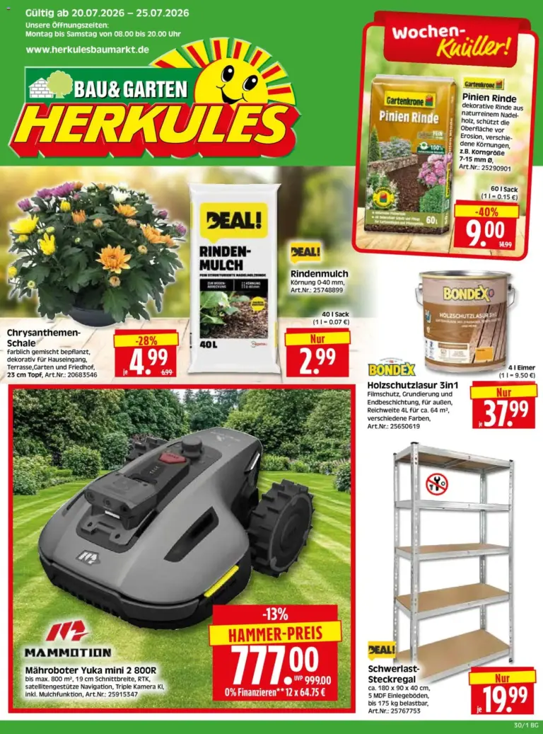 HERKULES Bau & Garten ab 20.07.2026