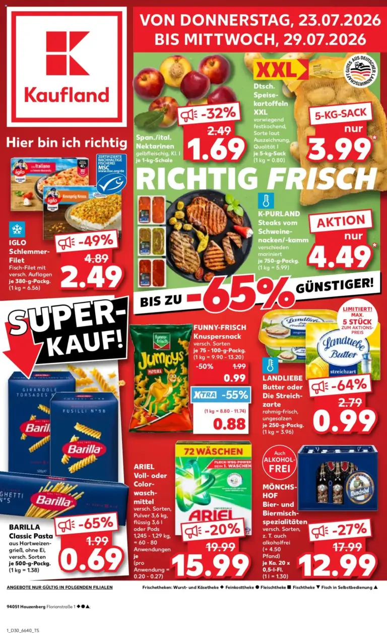 Prospekt Kaufland ab 23.07.2026