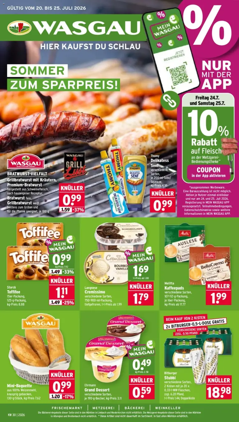 Wasgau Prospekt ab 20.07.2026