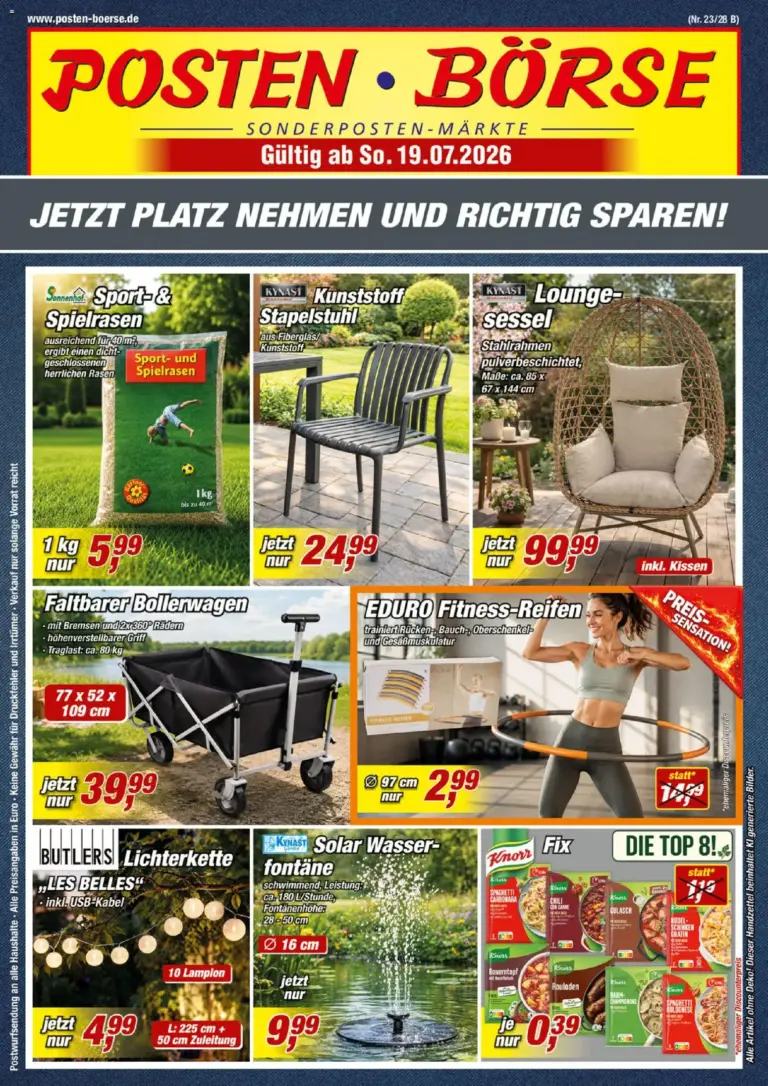 Posten Börse Prospekt ab 19.07.2026