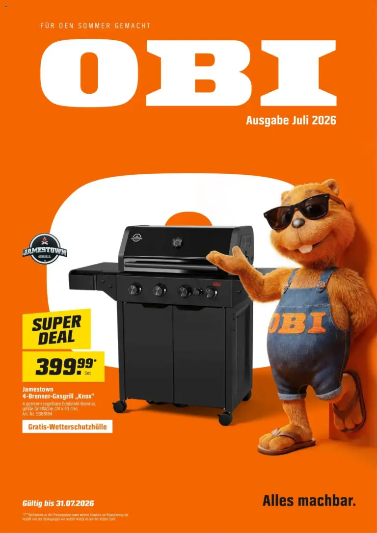 Obi Prospekt ab 01.07.2026
