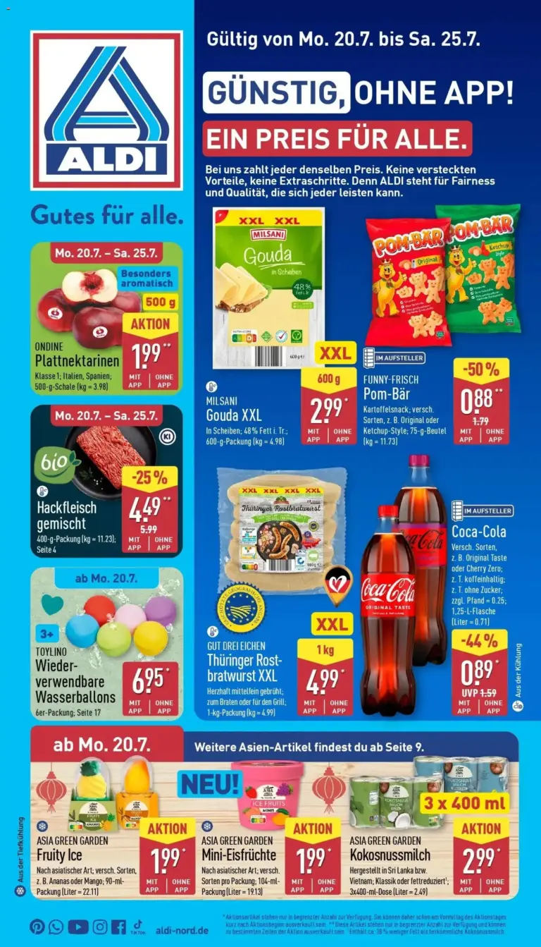 Aldi - ALDI Nord: Wochenangebote ab 20.07.2026