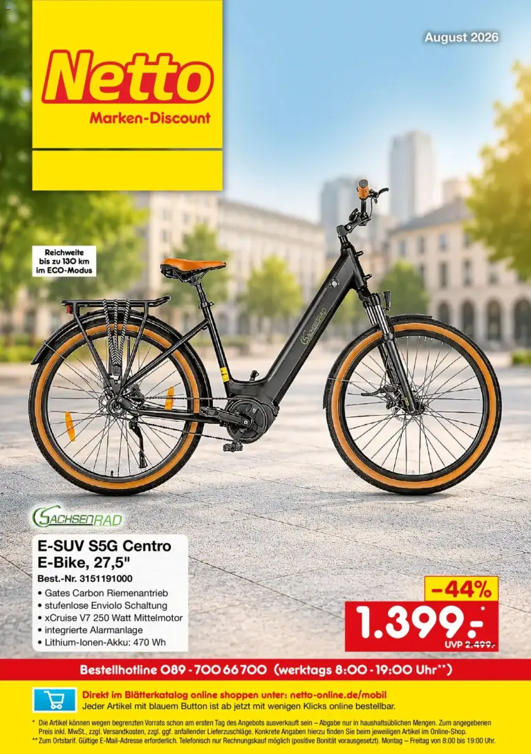 Netto Marken-Discount -Sonderangebote ab 01.08.2026