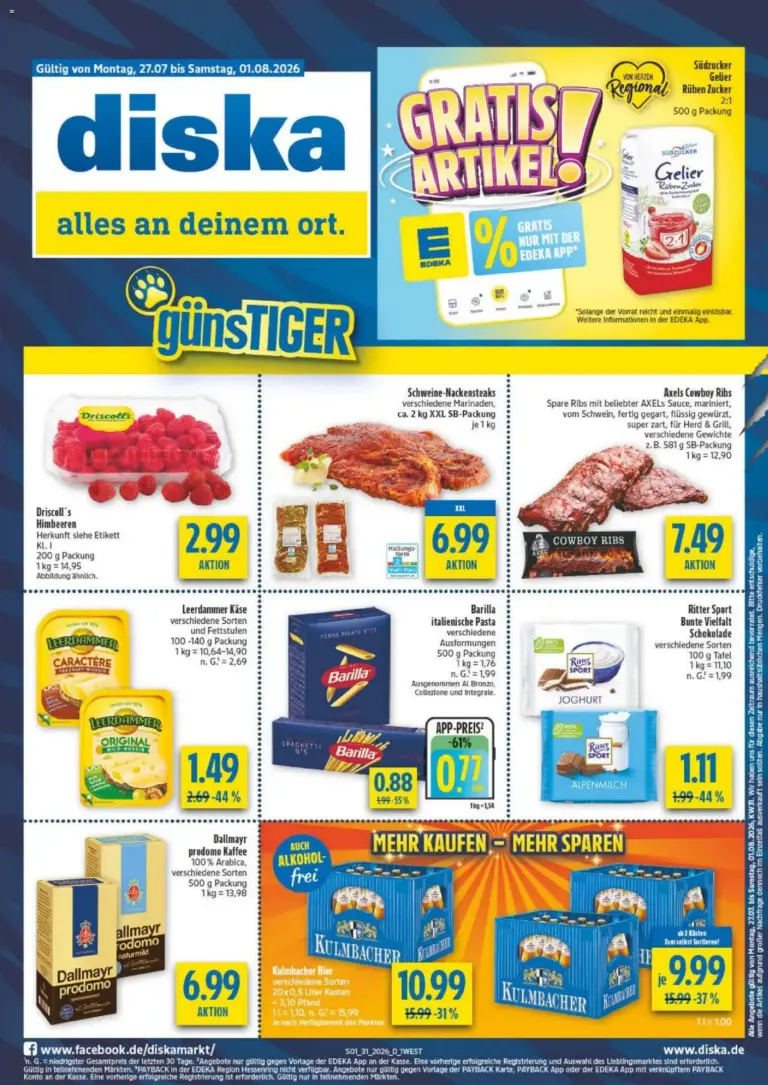 Diska - Diska Bayern KW31 ab 27.07.2026
