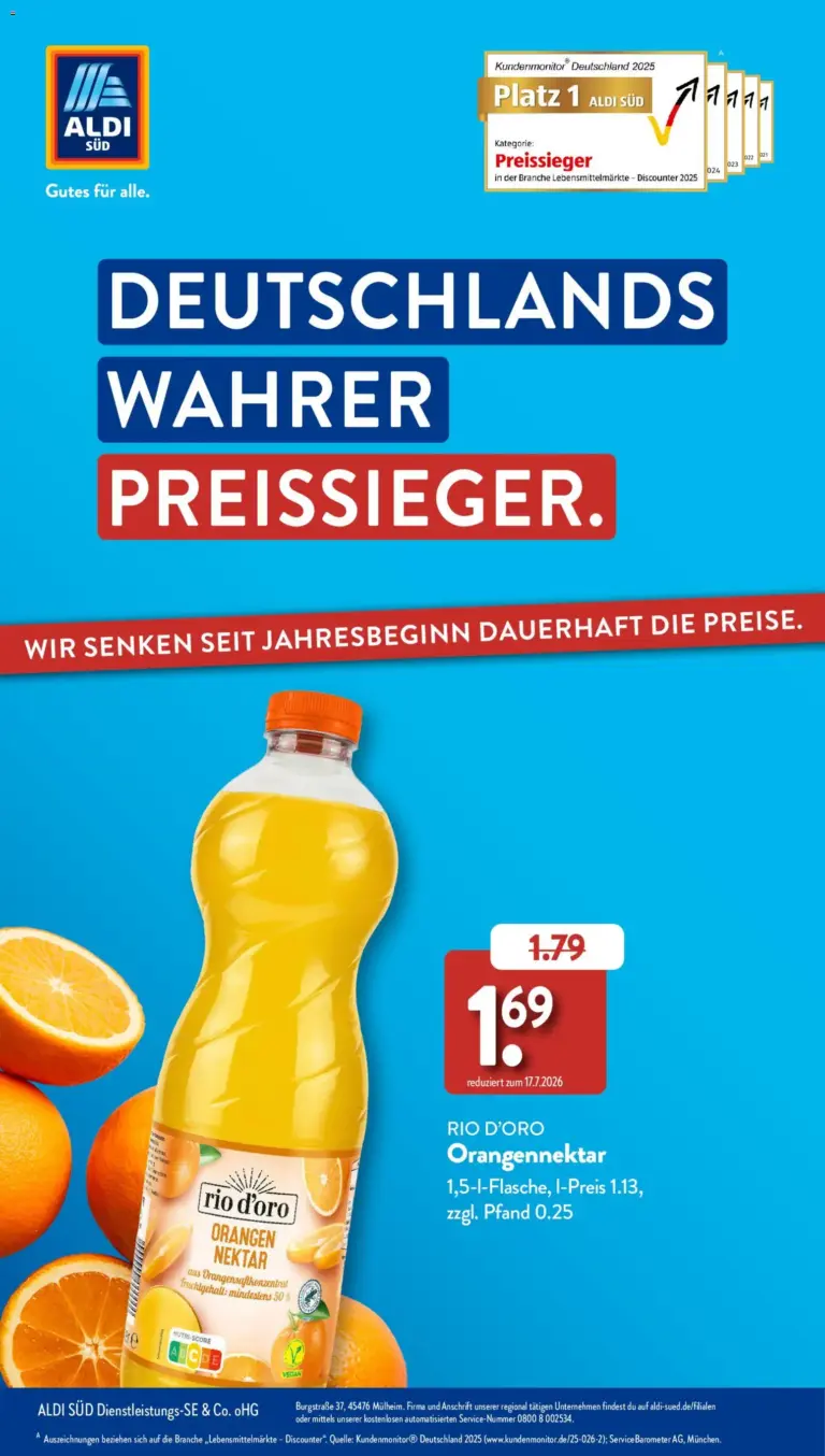 Aldi Süd Sonderprospekt ab 23.07.2026