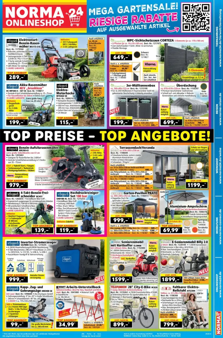 Norma Onlineshop ab 13.07.2026