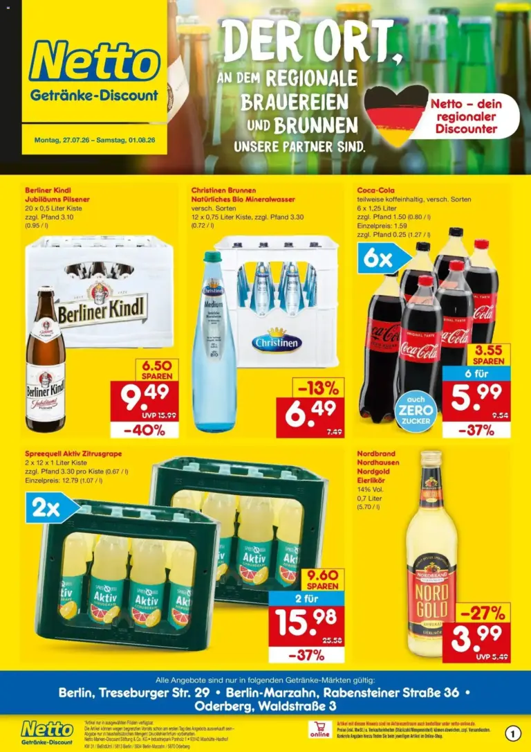 Netto Marken-Discount Prospekt Berlin ab 27.07.2026