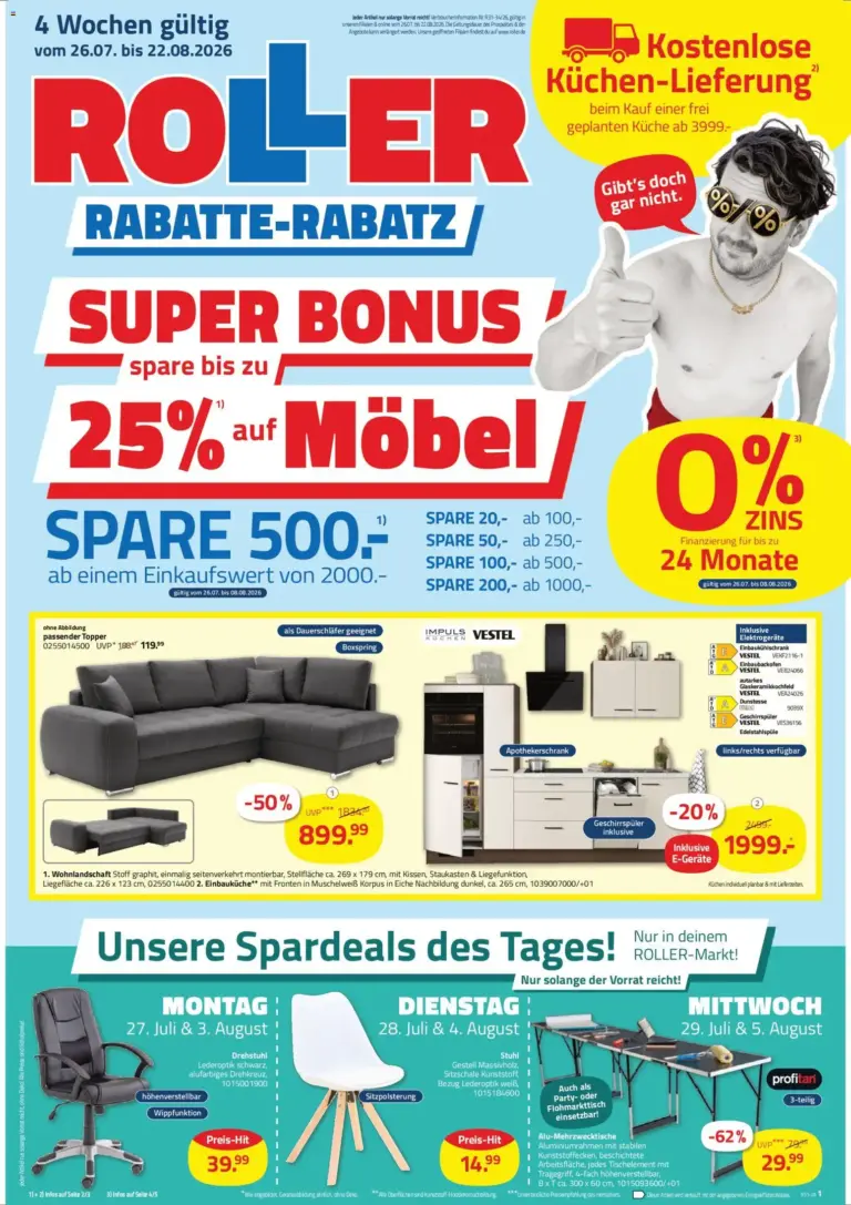Roller Prospekt ab 26.07.2026