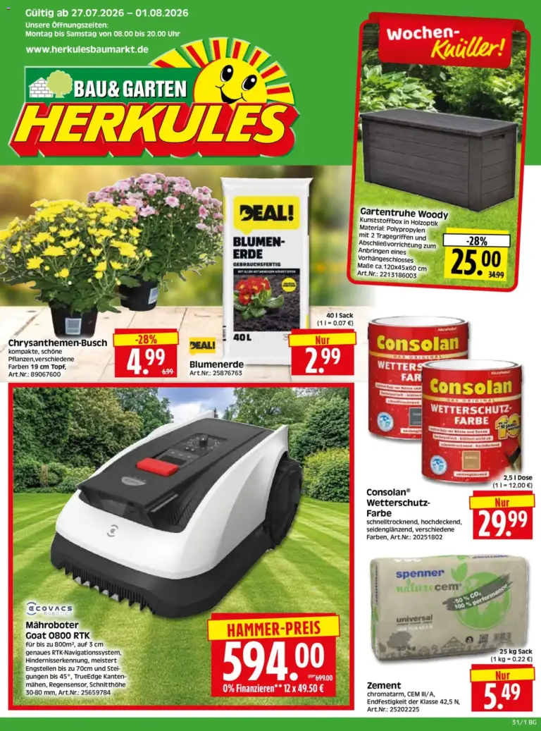 HERKULES Bau & Garten ab 27.07.2026