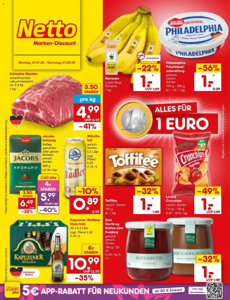 Netto Marken-Discount Prospekt Nürnberg ab 27.07.2026