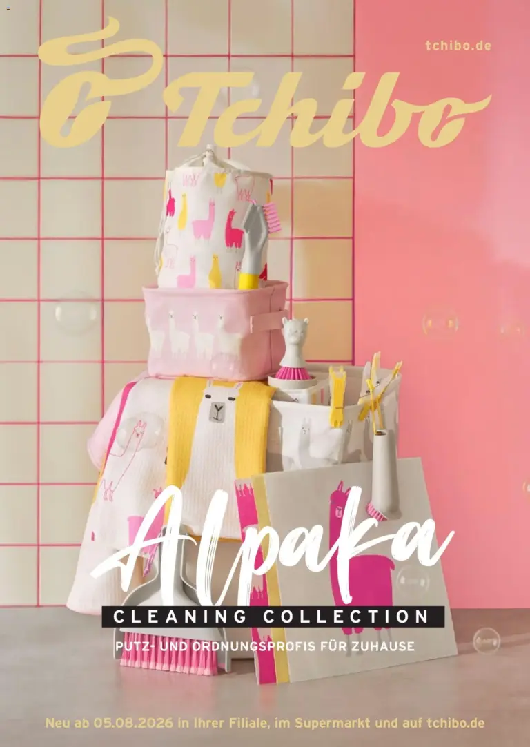 Prospekt Tchibo Alpaka cleaning collection ab 05.08.2026