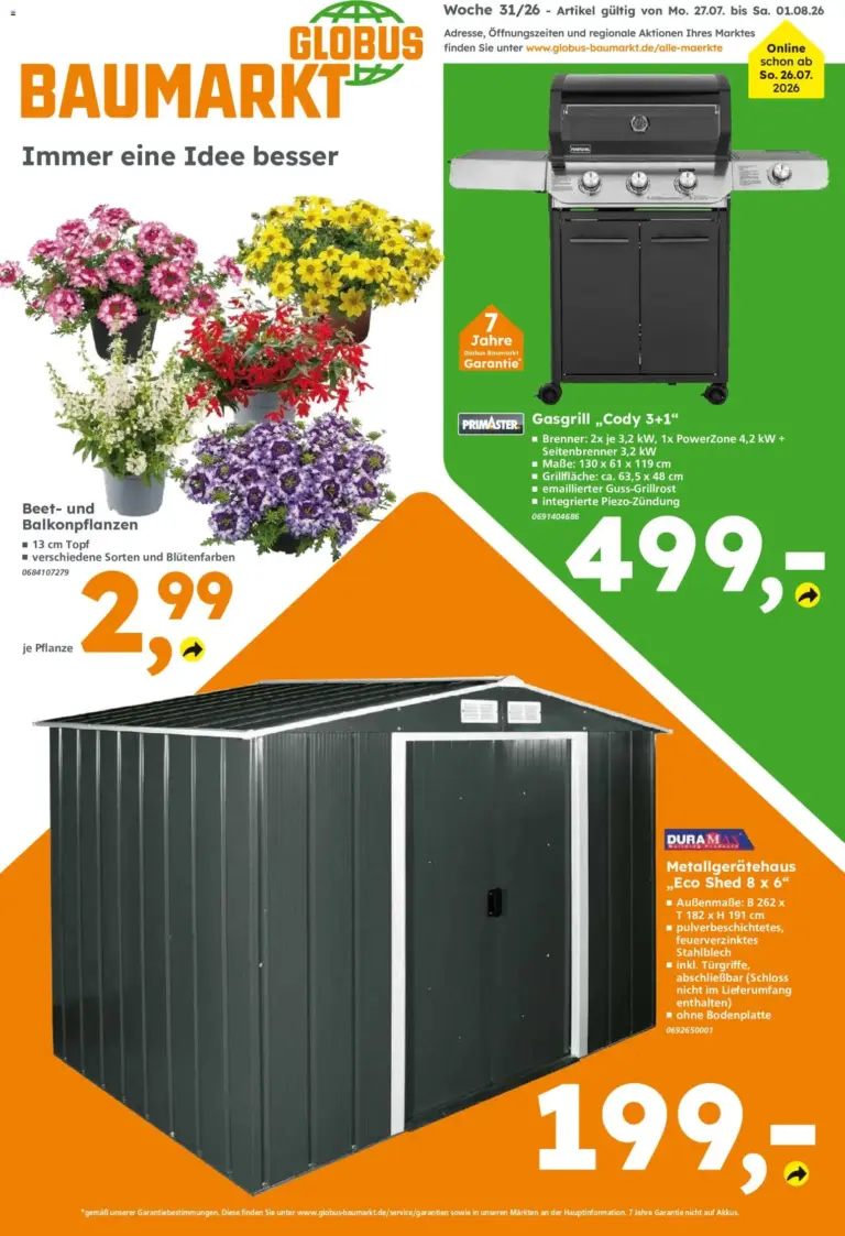 Globus Baumarkt Prospekt Dietzenbach ab 27.07.2026