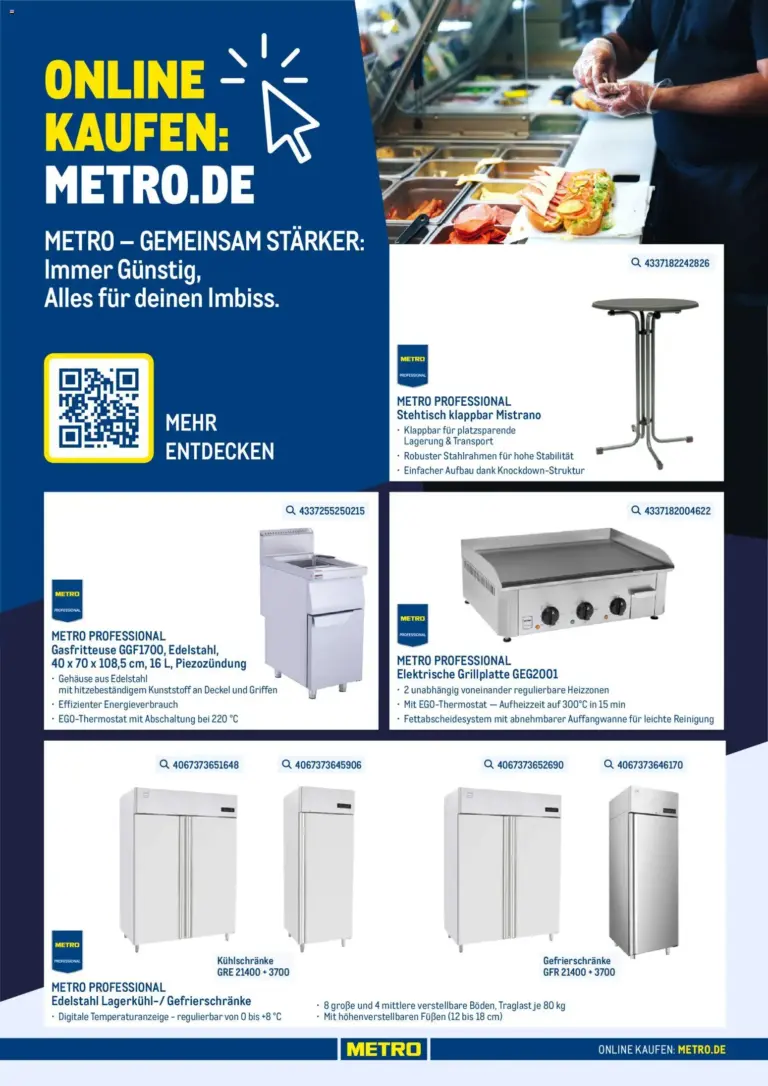 Metro Non-Food Imbiss Sortiment ab 13.04.2026