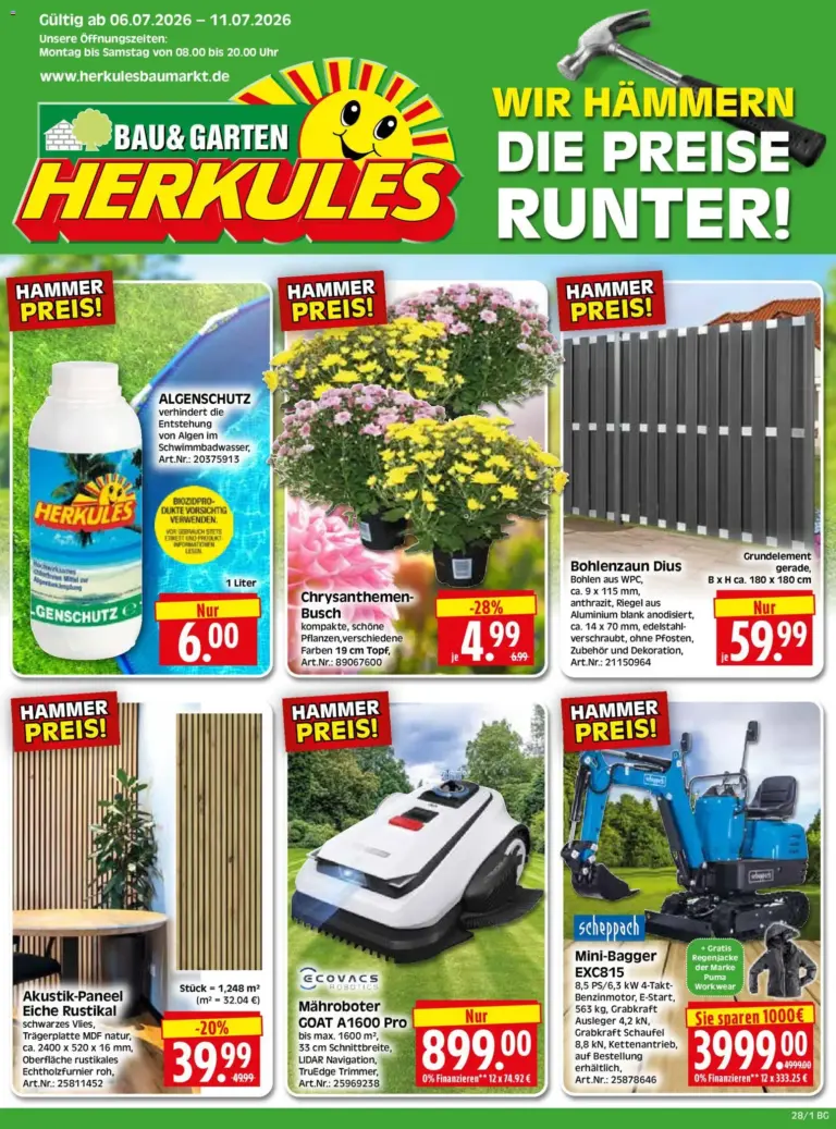 HERKULES Bau & Garten ab 06.07.2026