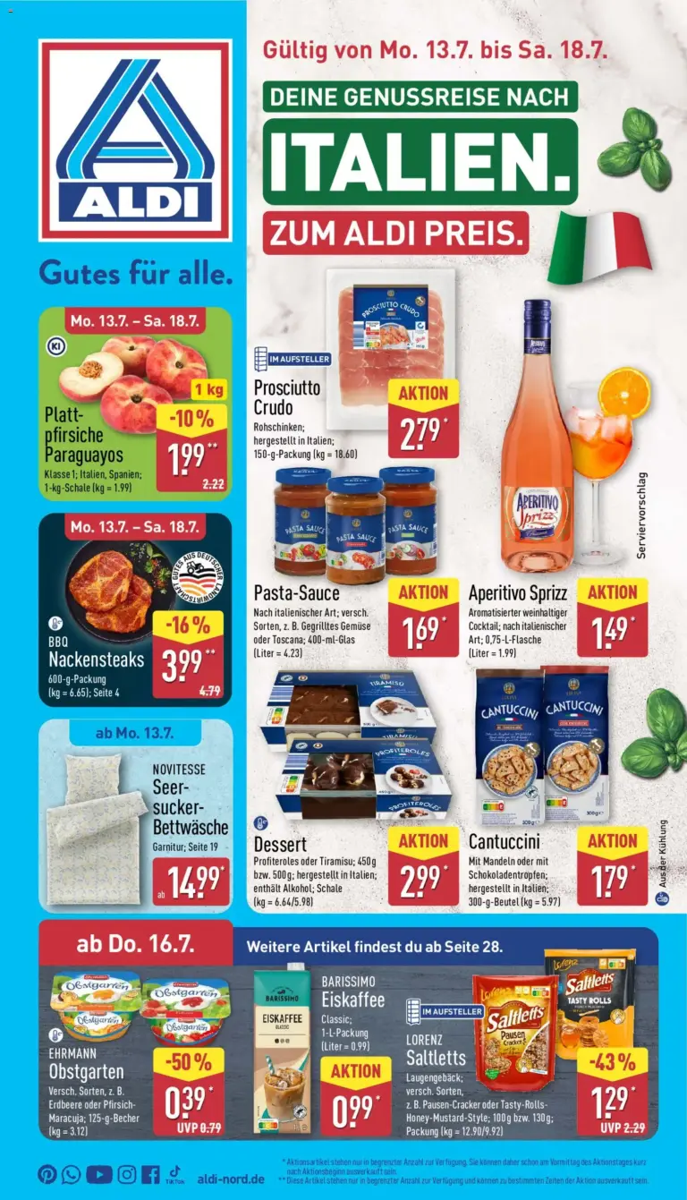 Aldi Prospekt ab 13.07.2026