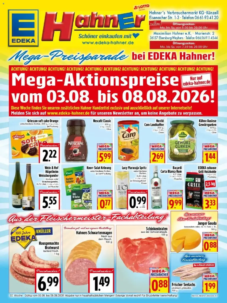 Edeka Prospekt Parchim ab 03.08.2026