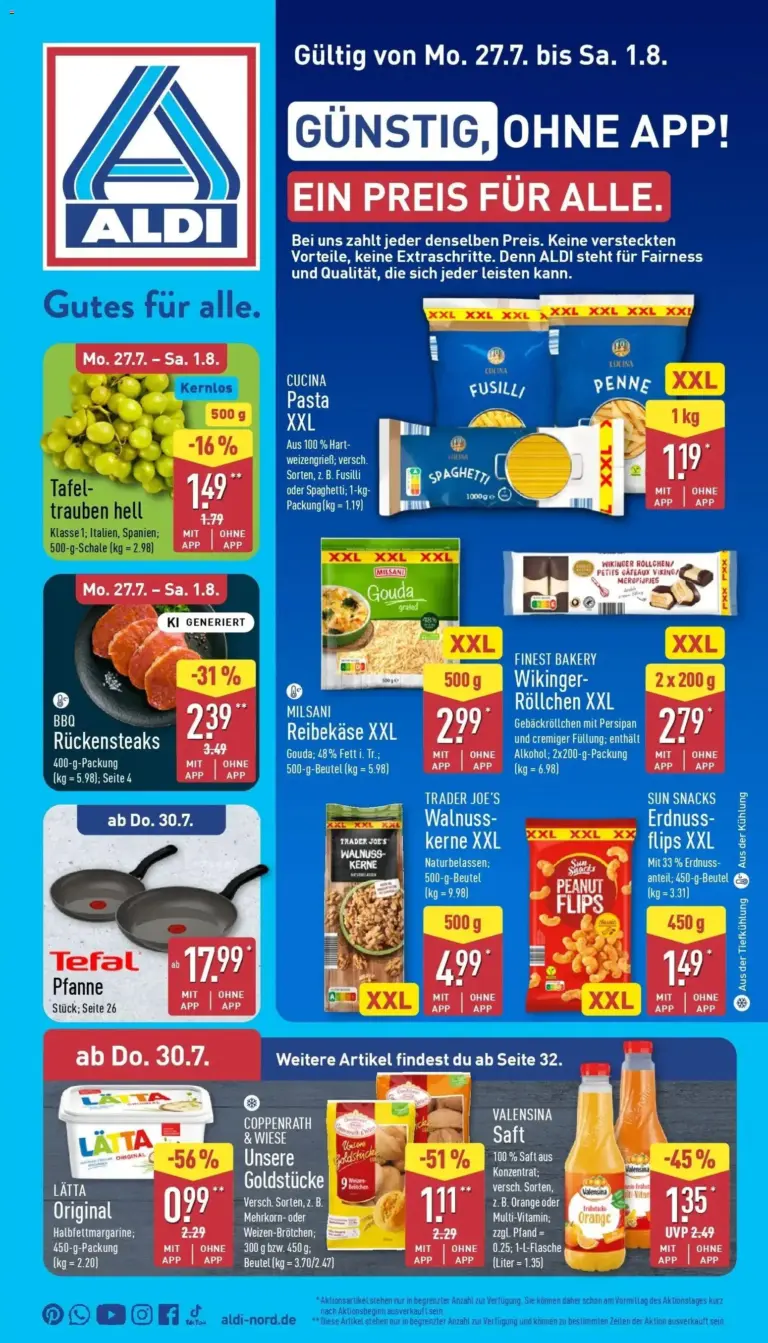 Aldi Wochenangebote ab 27.07.2026